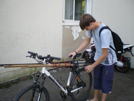 gal�re pour partir a la p�che en v�lo!